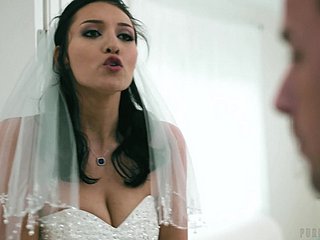 Filthy bride Bella Rolland gets banged mainly the connubial