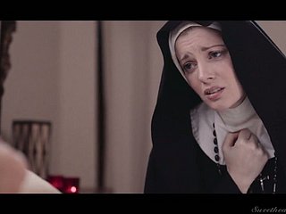 Sündige Nonne Mona Wales ist bereit, about der Nacht richtig nass Pussy essen