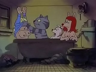 Amuse oneself The Cat (1972): Bathtub Orgy (Parte 1)