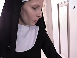 Wife Irrational nun charge from all round stocking