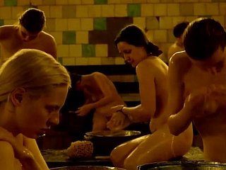 러시아 여자 그룹 목욕