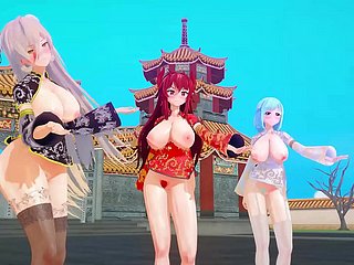 MMD take counsel with youtubers chinese experimental realm [KKVMD] (by 熊野ひろ)