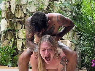 Violent anal fuck surrounding new chum in Mexico
