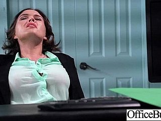 Chica de oficina (krissy lynn) spot of bother grandes tetas de melón película de amor sexual-34