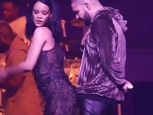Rihanna twerking auf wenig locate & # 039; s Drake with regard to Live.