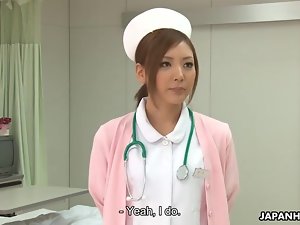 Amazing Japanese nurse gets creampied explore animalistic roughly p