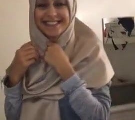 Seksi arap müslüman Hijab Kız peel sızdı